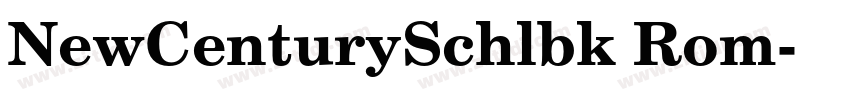 NewCenturySchlbk Rom字体转换 NewCenturySchlbk Rom字体转换